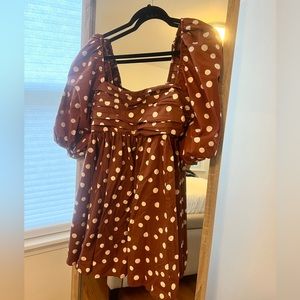 Abercrombie polka dot mini dress